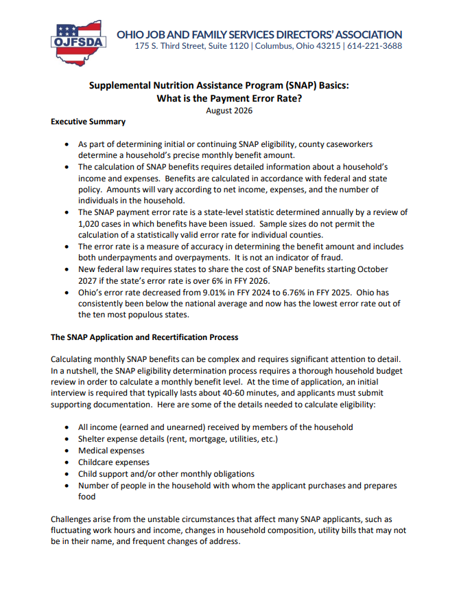SNAP Basics Error Rate Factsheet IMAGE